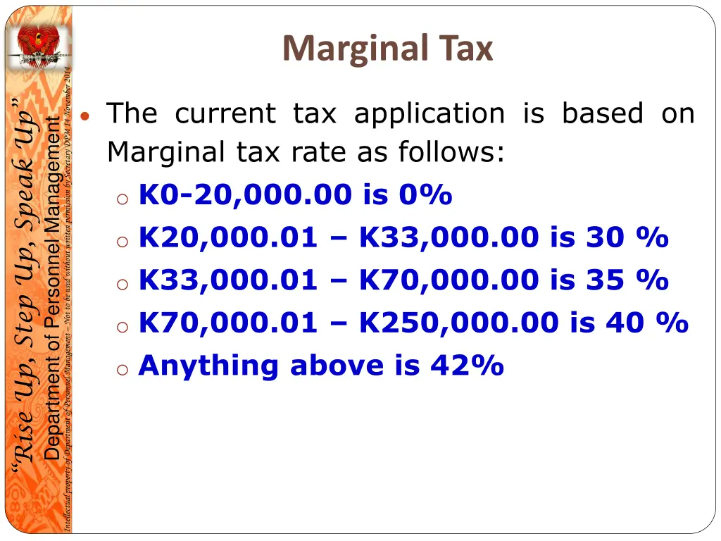 marginal tax