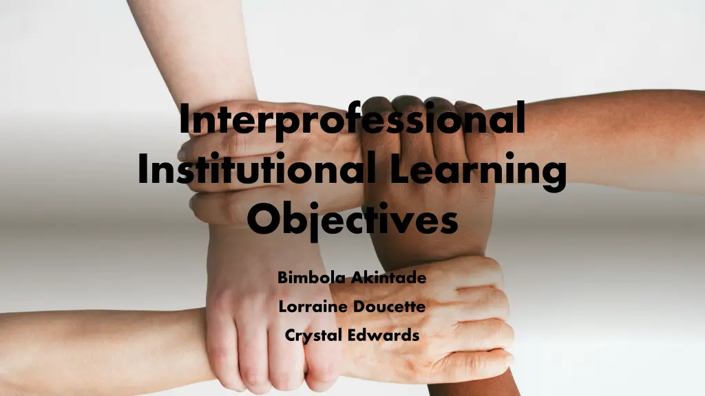 interprofessional institutional learning