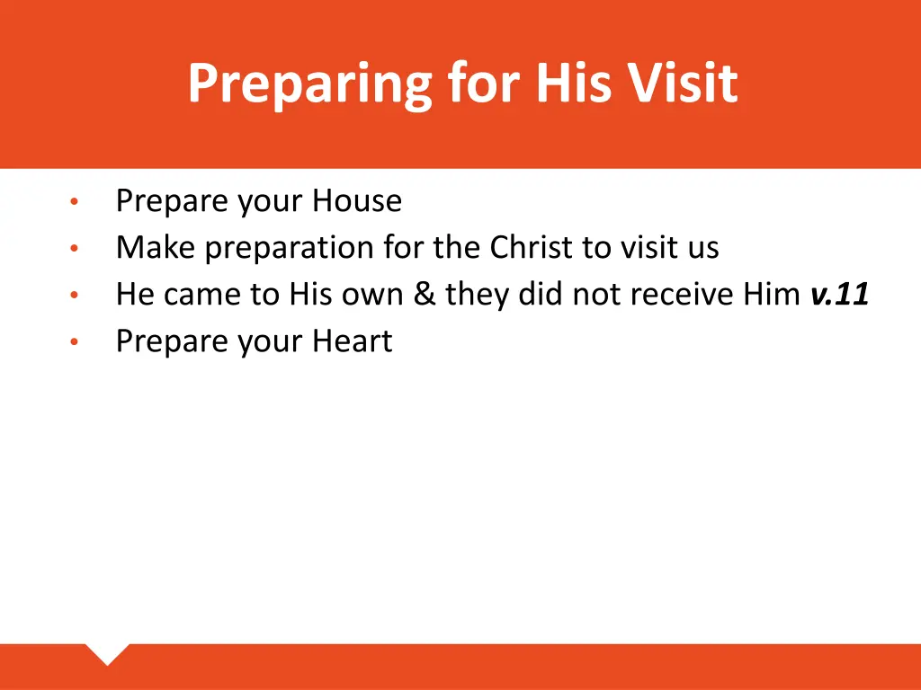 preparing for his visit 1