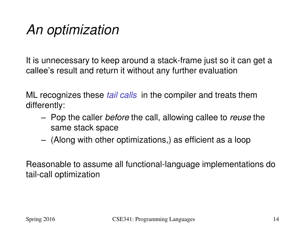 an optimization