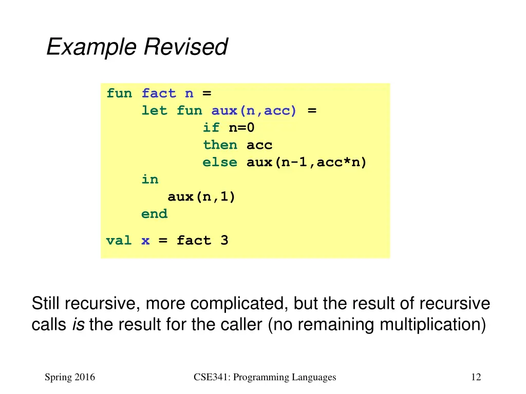 example revised