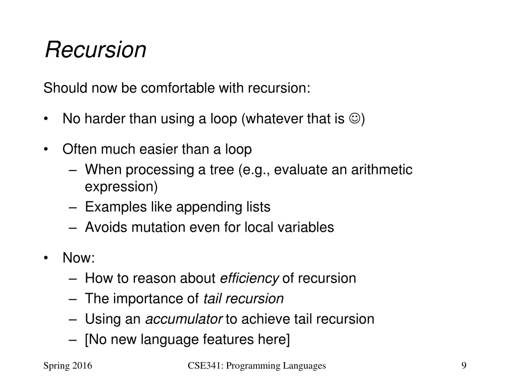 recursion