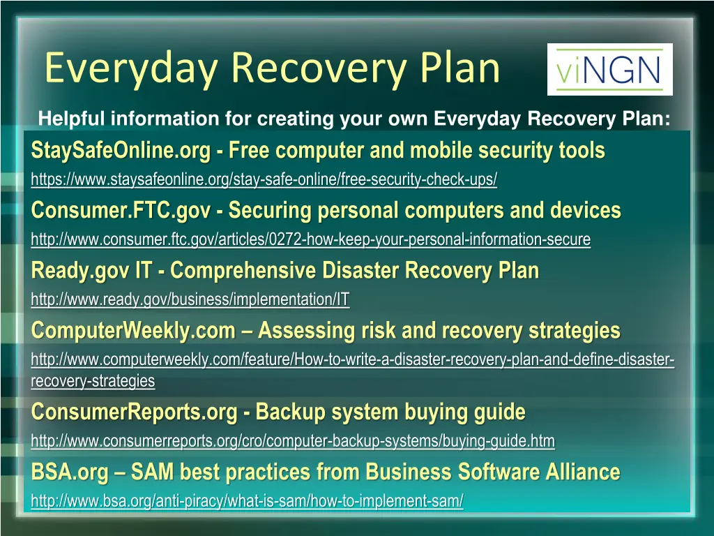 everyday recovery plan 4
