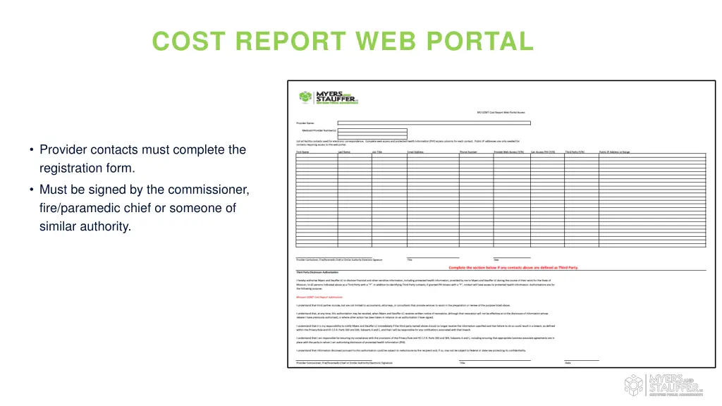 cost report web portal 1