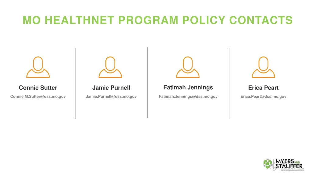 mo healthnet program policy contacts