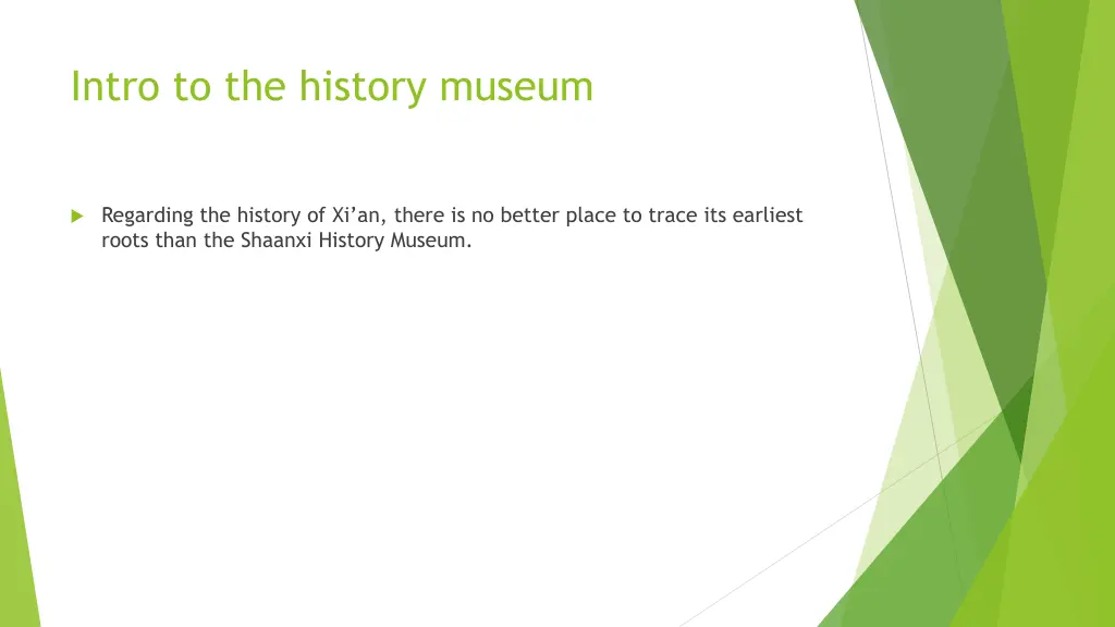 intro to the history museum