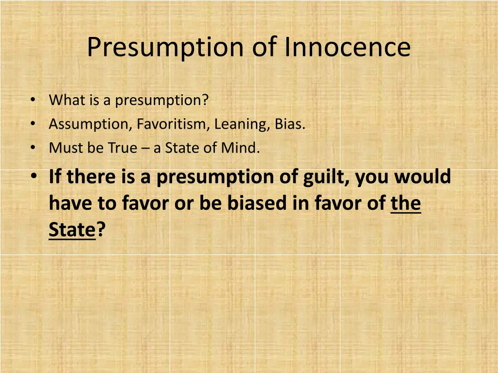 presumption of innocence 4