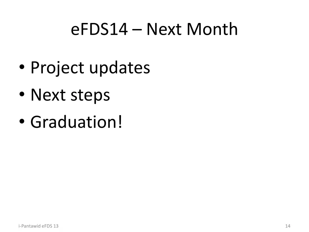efds14 next month