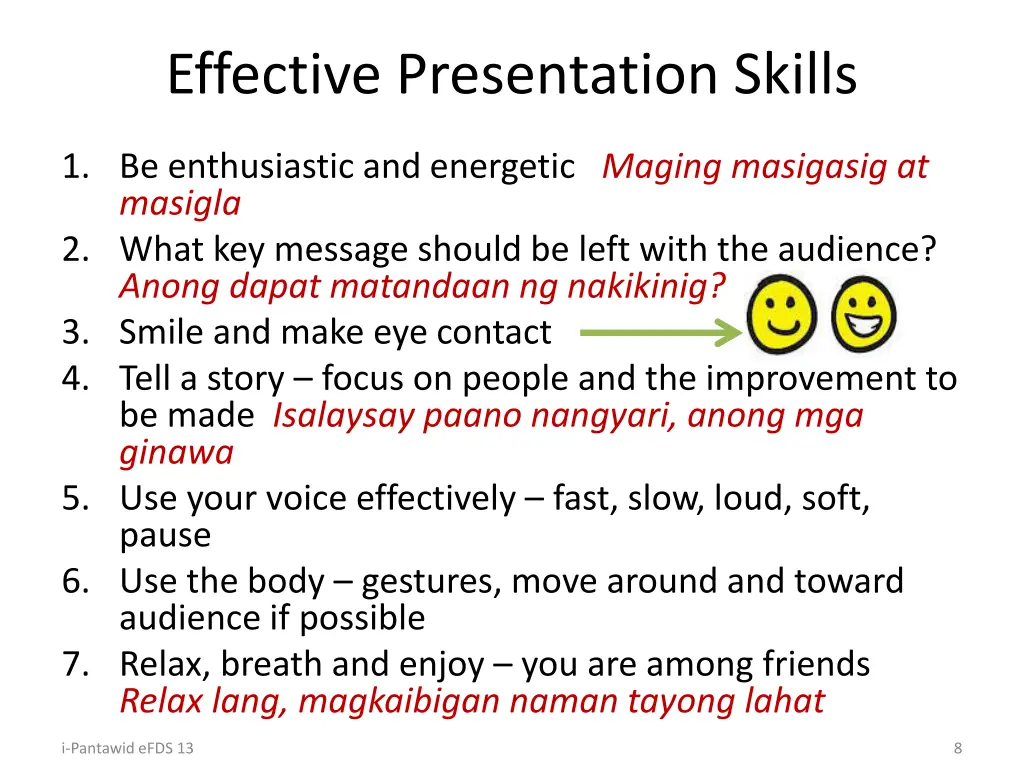 effective presentation skills