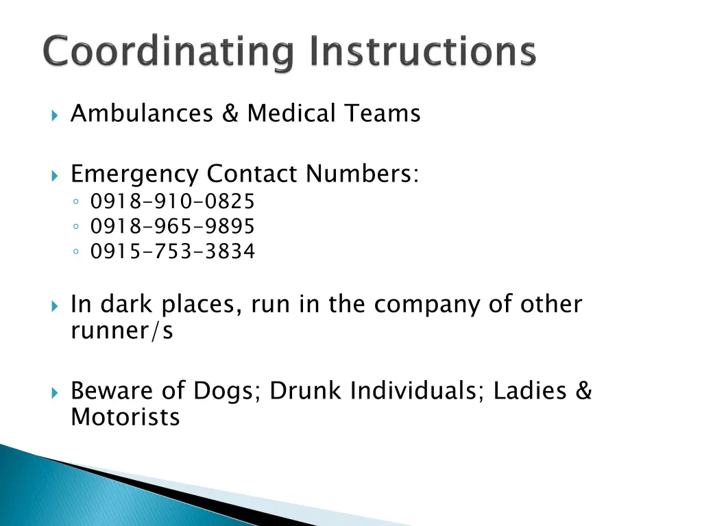 ambulances medical teams