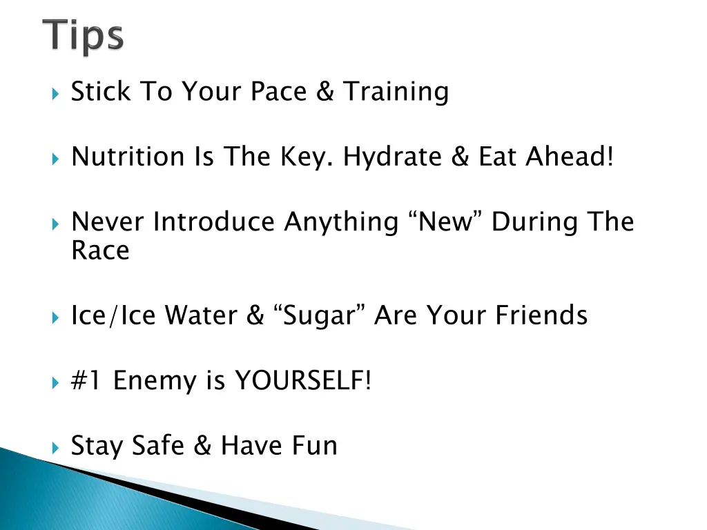 stick to your pace training