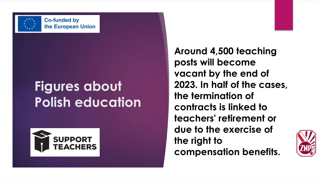 around 4 500 teaching posts will become vacant