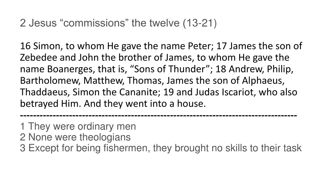 2 jesus commissions the twelve 13 21 3