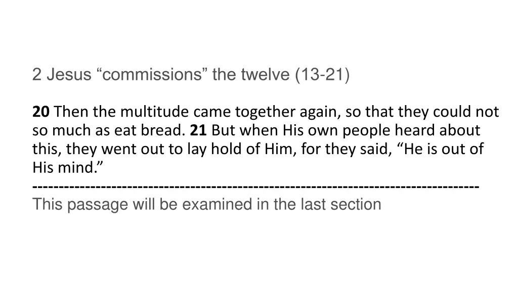 2 jesus commissions the twelve 13 21 5