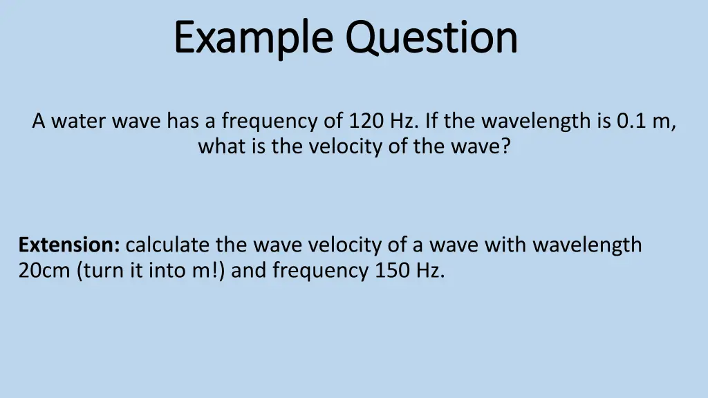 example question example question