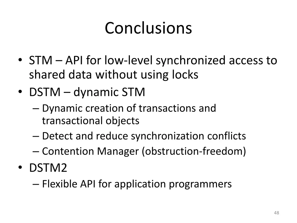 conclusions
