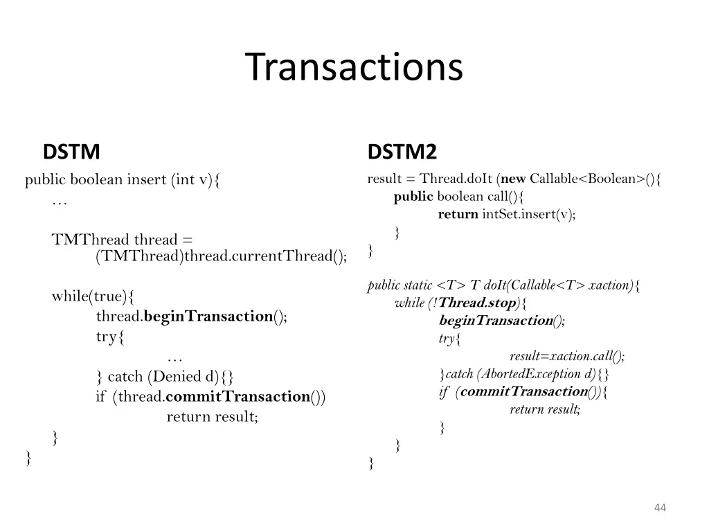 transactions