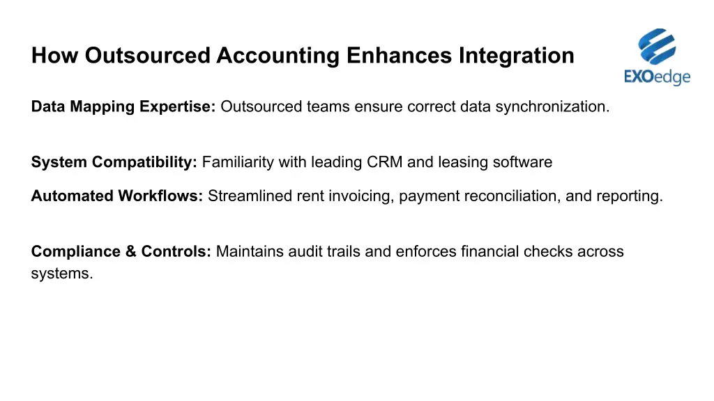 how outsourced accounting enhances integration
