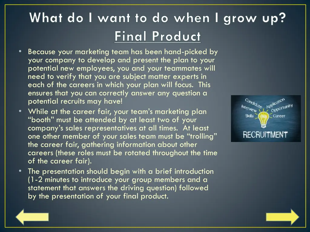 what do i want to do when i grow up final product 1