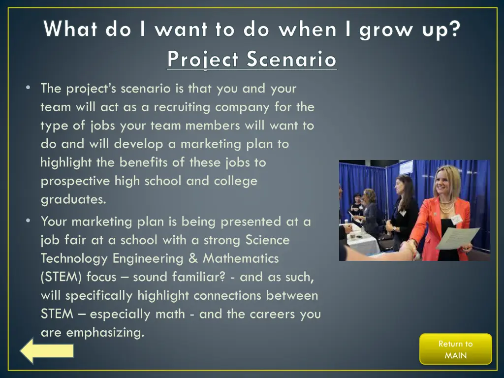 what do i want to do when i grow up project 1