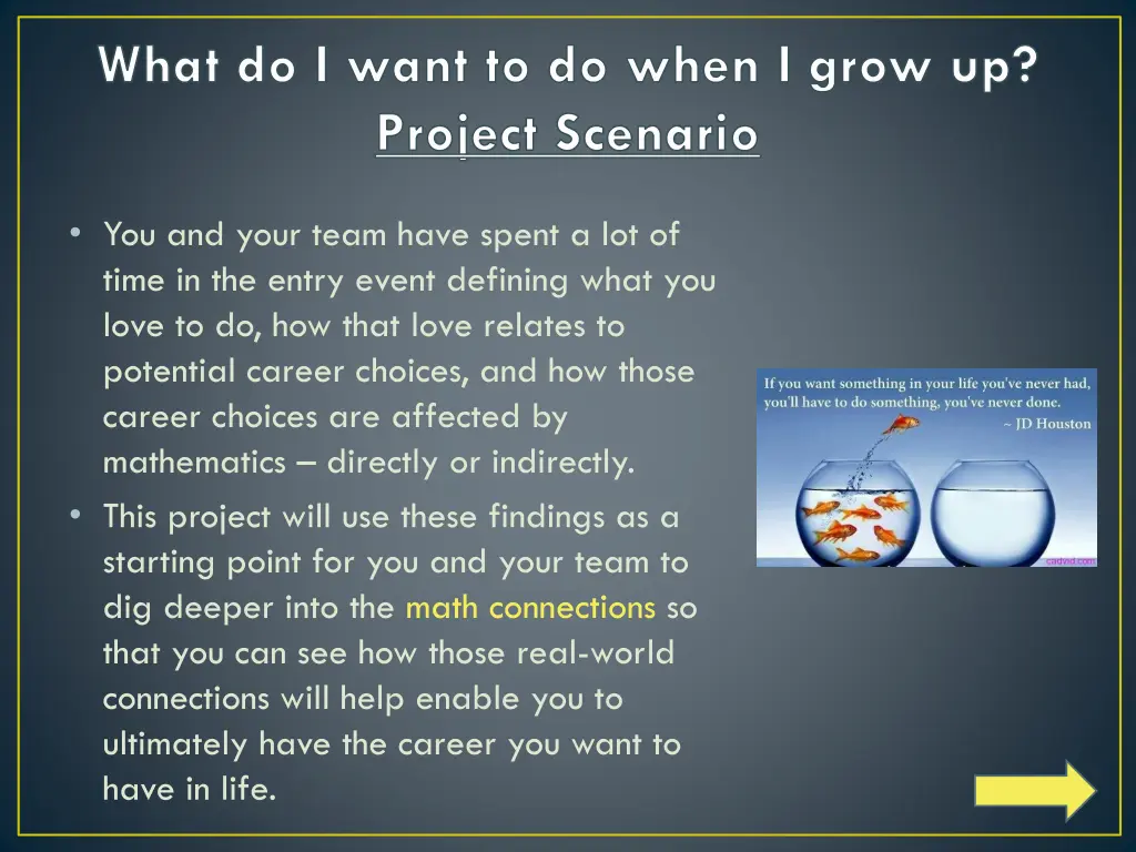 what do i want to do when i grow up project