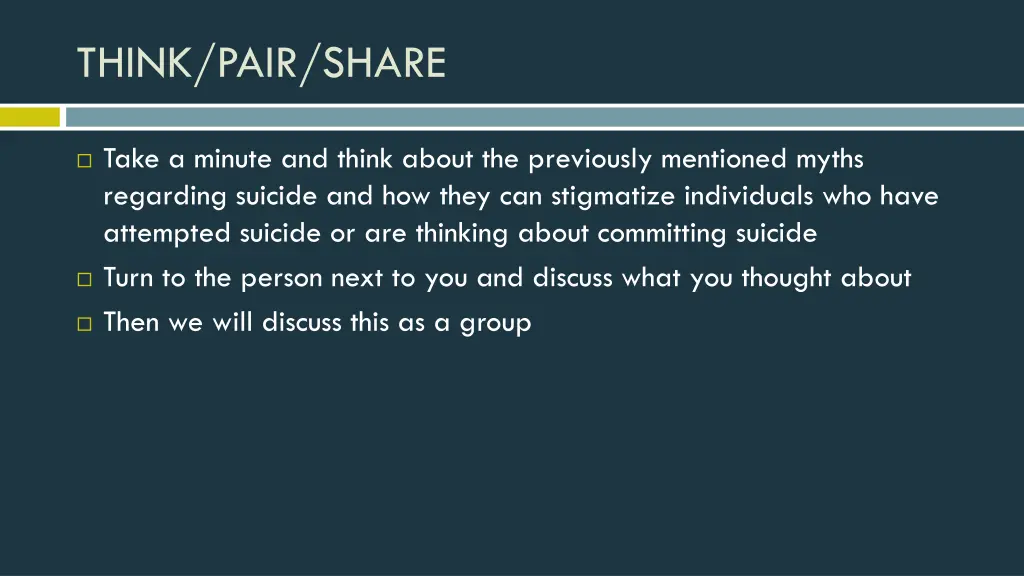 think pair share