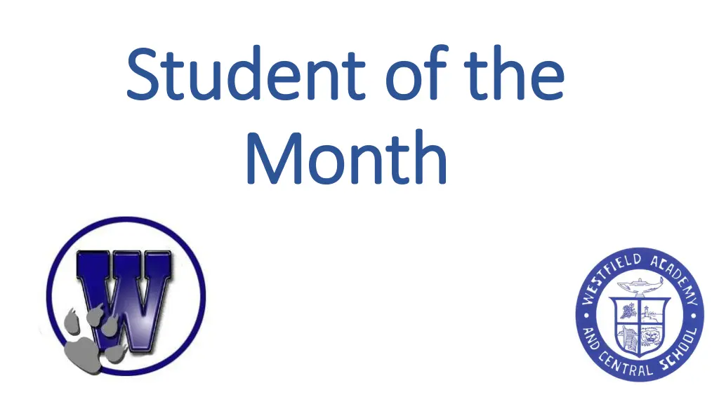 student of the student of the month month