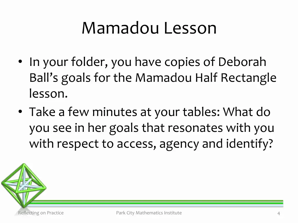 mamadou lesson
