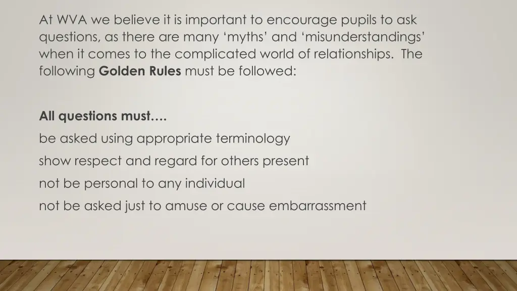 at wva we believe it is important to encourage