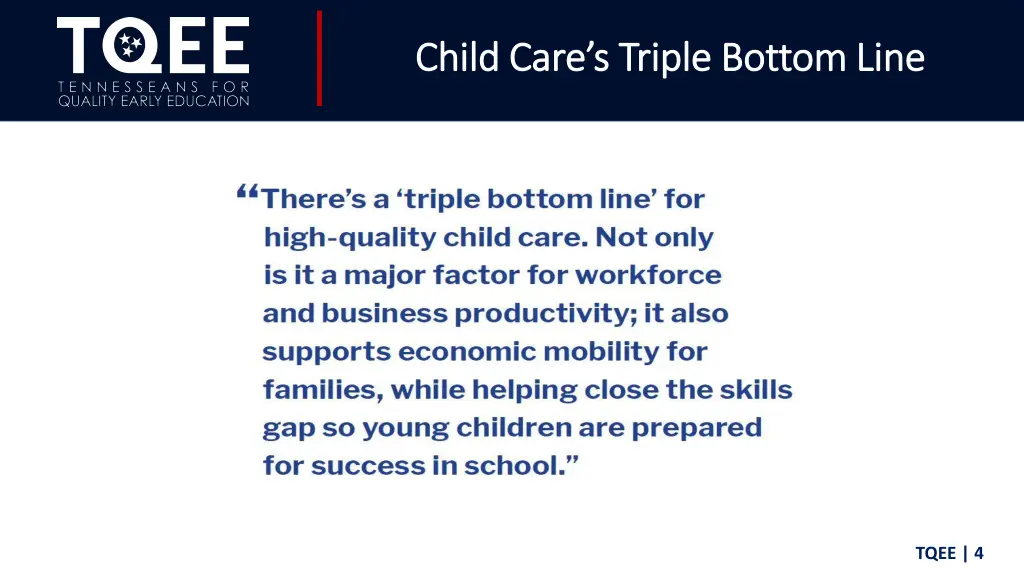 child care s triple bottom line child care