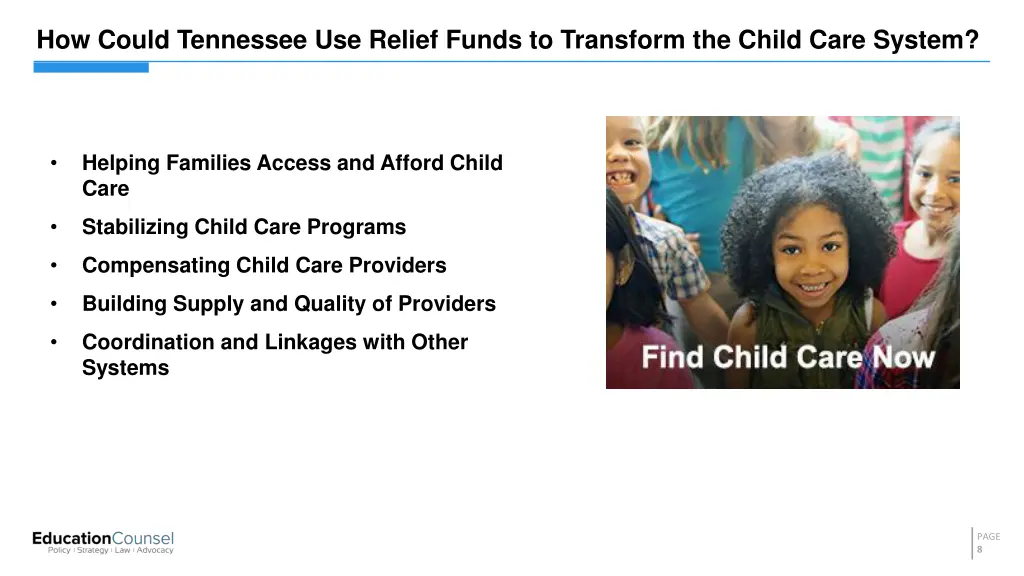 how could tennessee use relief funds to transform