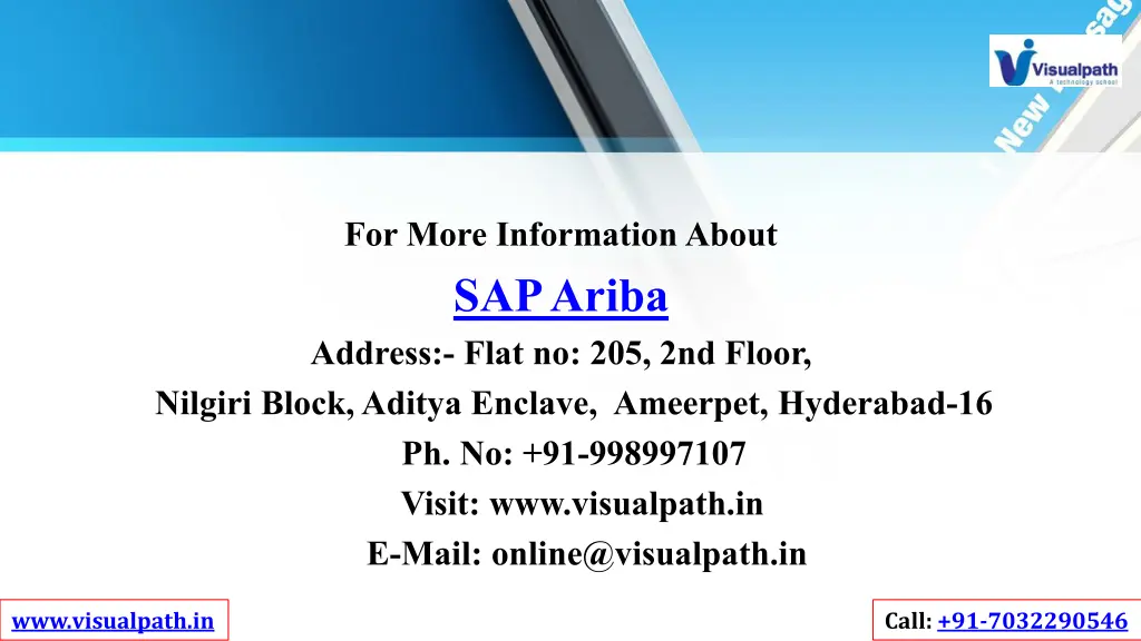 for more information about sap ariba address flat