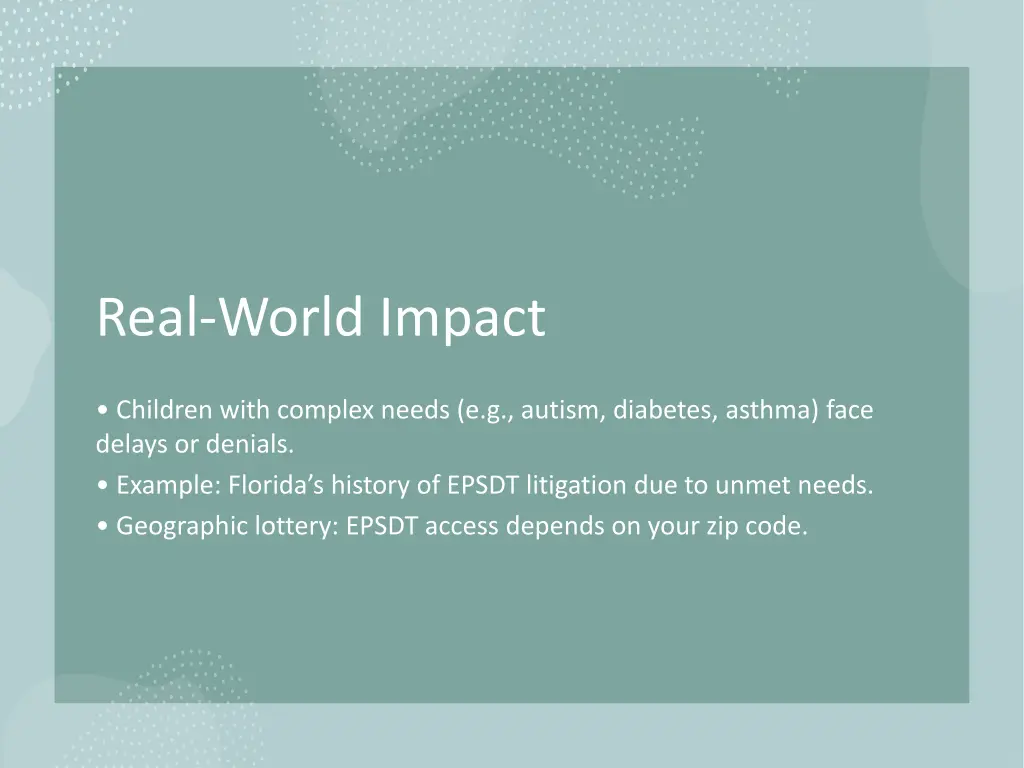 real world impact