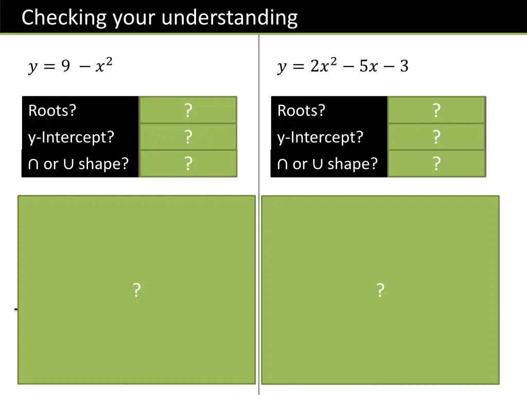 checking your understanding 1