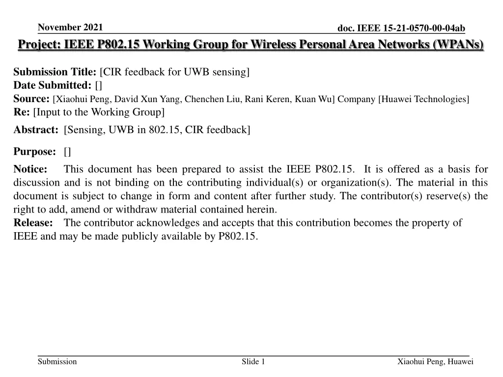november 2021 project ieee p802 15 working group