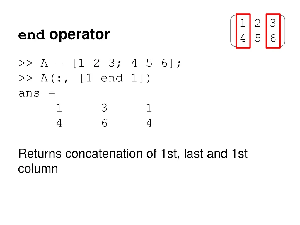 end operator 1