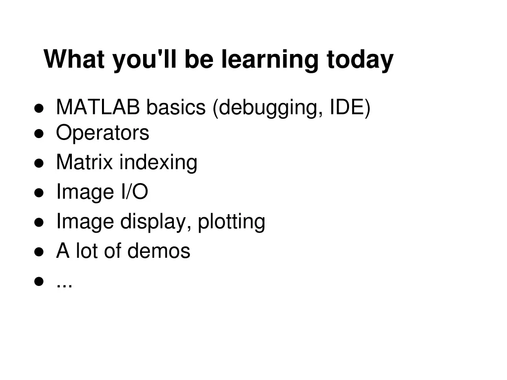 what you ll be learning today