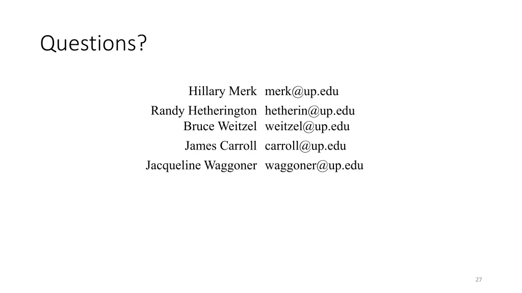 questions