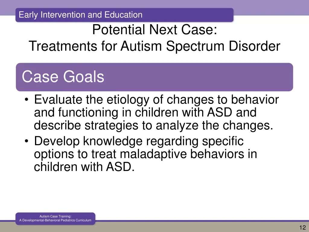 early intervention and education 2