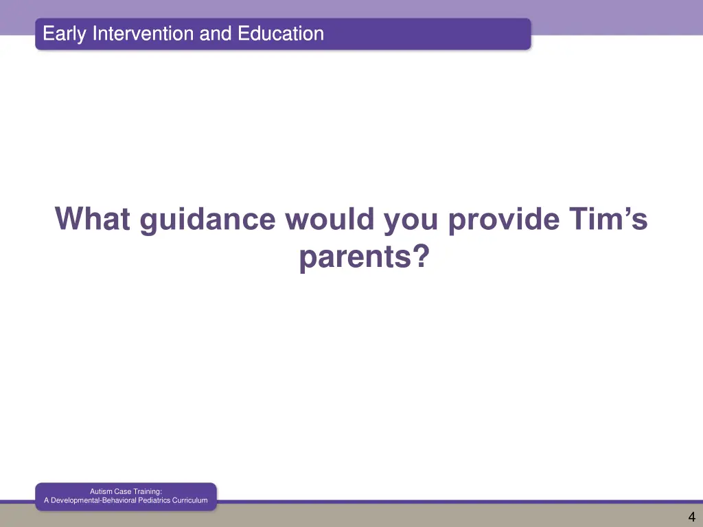 early intervention and education early 1