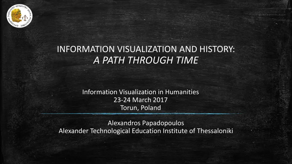 information visualization and history a path