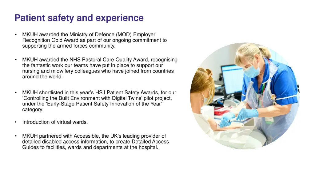 patient safety and experience