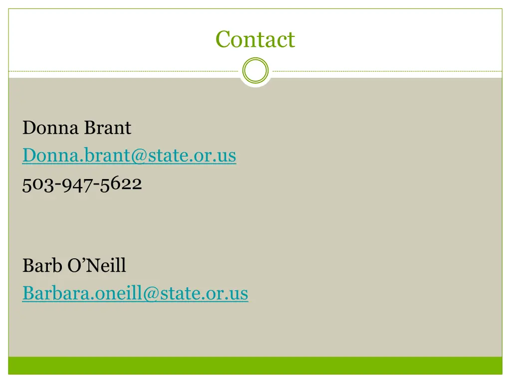 contact