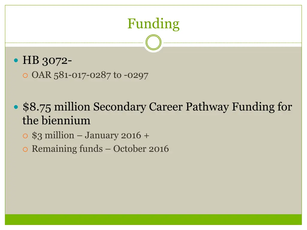 funding