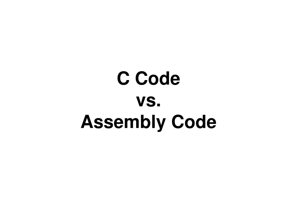 c code vs