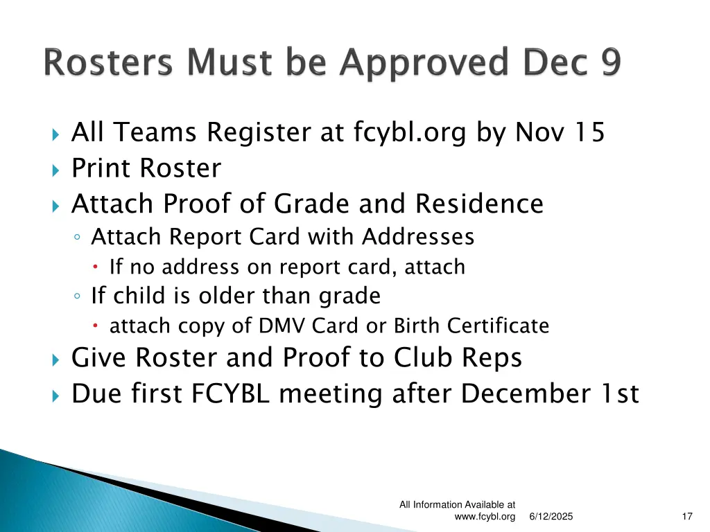 all teams register at fcybl org by nov 15 print