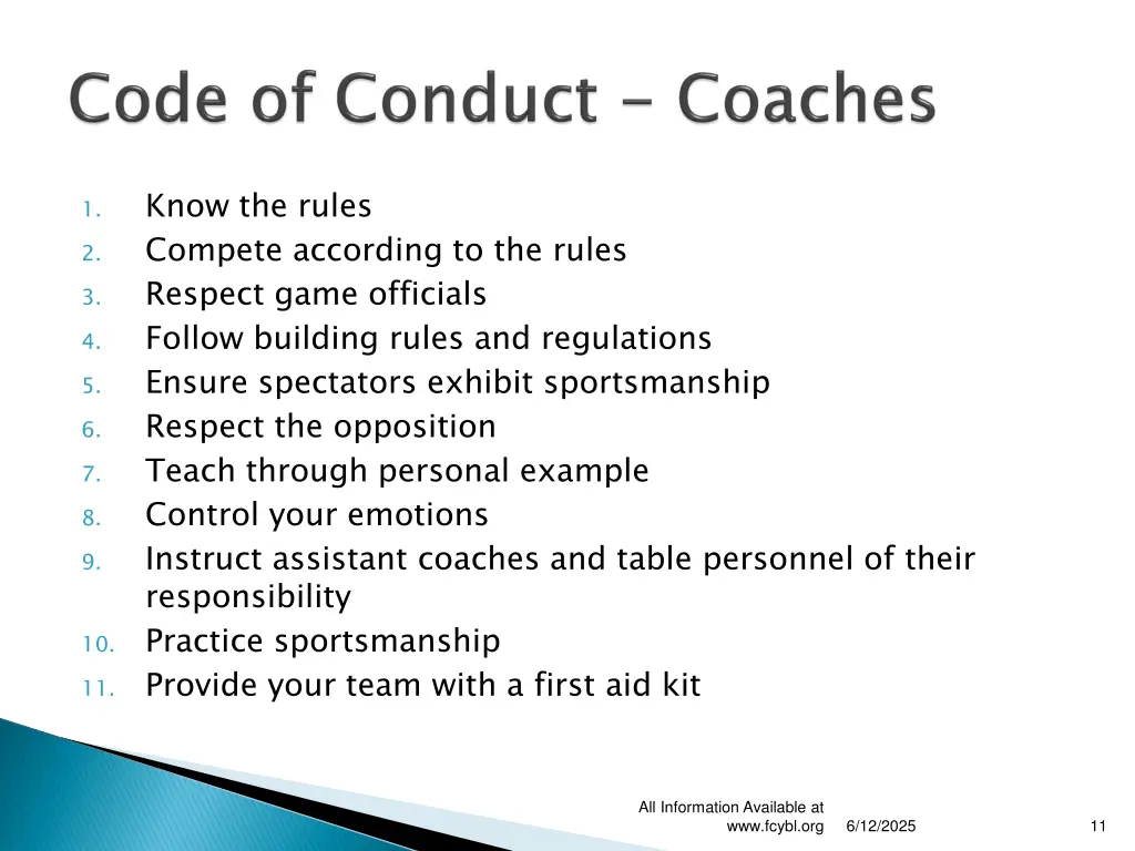 know the rules compete according to the rules