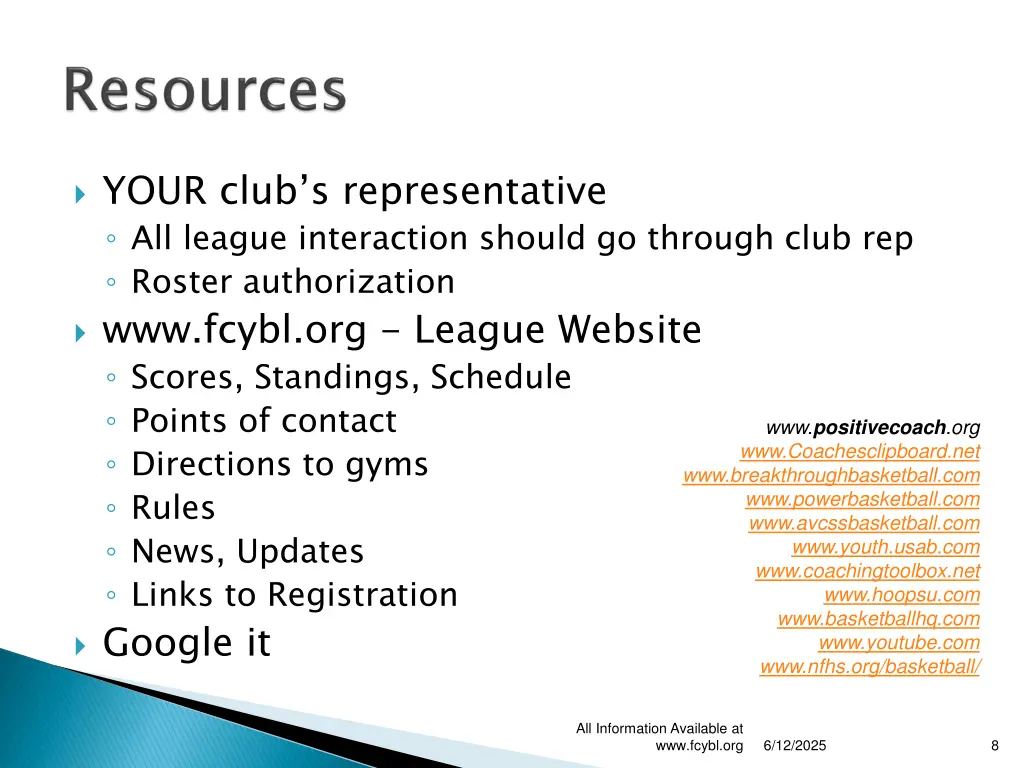 your club s representative all league interaction