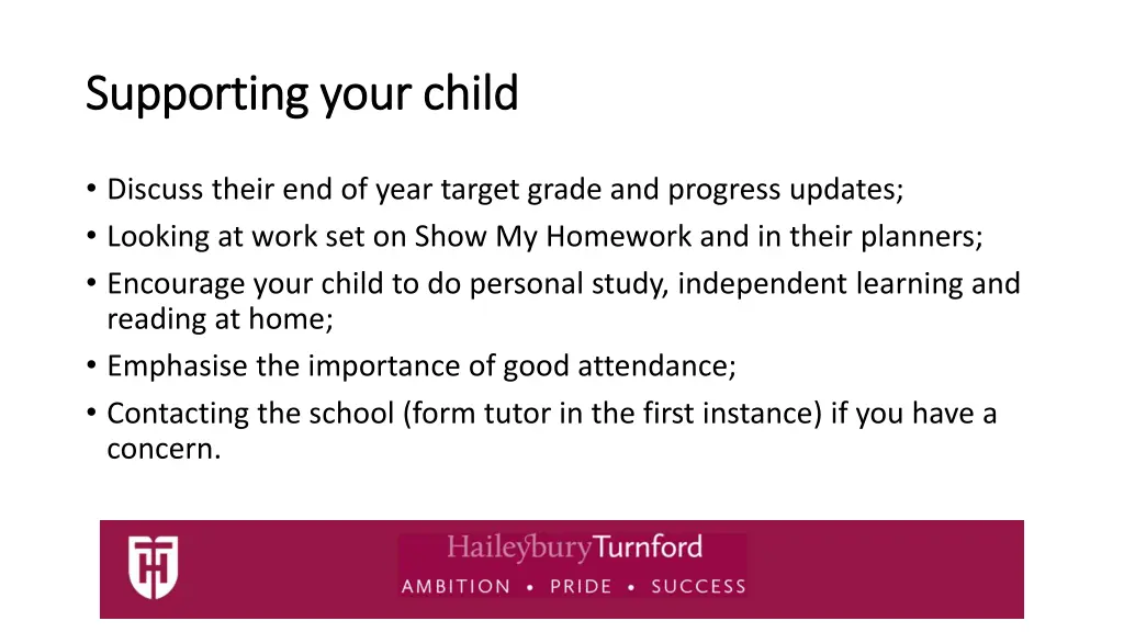 supporting your child supporting your child