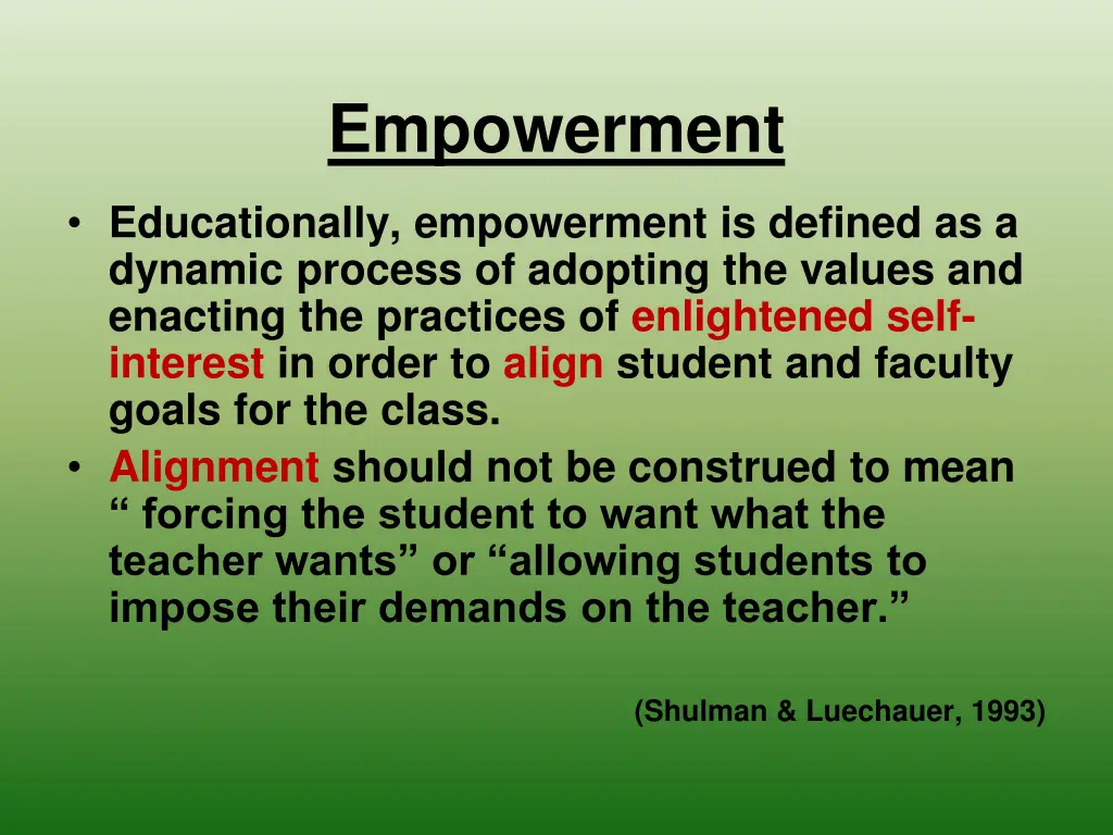 empowerment